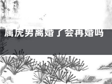 属虎男离婚了会再婚吗 
