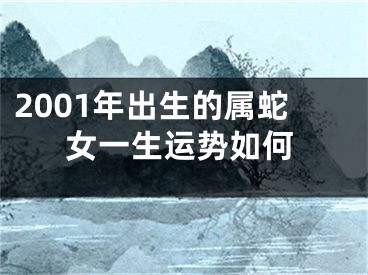 2001年出生的属蛇女一生运势如何