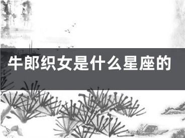 牛郎织女是什么星座的