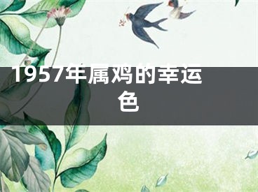 1957年属鸡的幸运色