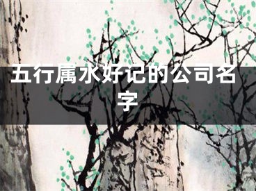 五行属水好记的公司名字