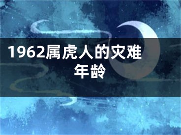 1962属虎人的灾难年龄