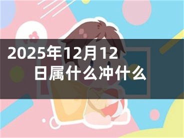 2025年12月12日属什么冲什么