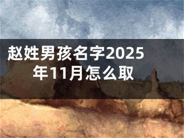 赵姓男孩名字2025年11月怎么取