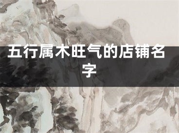 五行属木旺气的店铺名字