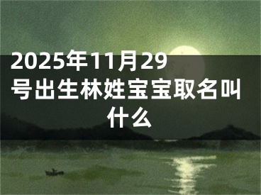 2025年11月29号出生林姓宝宝取名叫什么