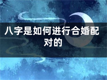 八字是如何进行合婚配对的