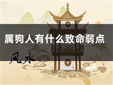 属狗人有什么致命弱点