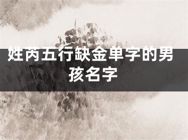 姓芮五行缺金单字的男孩名字