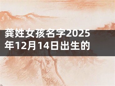 龚姓女孩名字2025年12月14日出生的