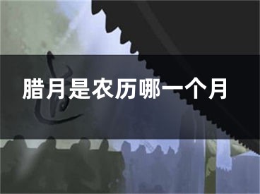 腊月是农历哪一个月