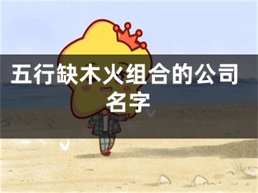 五行缺木火组合的公司名字