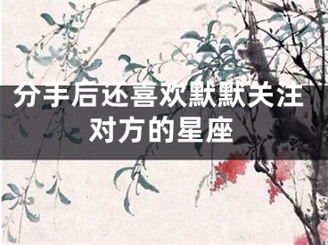 分手后还喜欢默默关注对方的星座