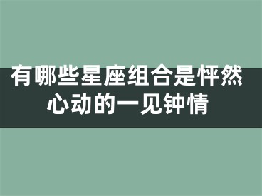 有哪些星座组合是怦然心动的一见钟情