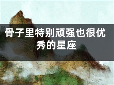 骨子里特别顽强也很优秀的星座