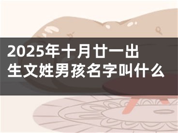 2025年十月廿一出生文姓男孩名字叫什么