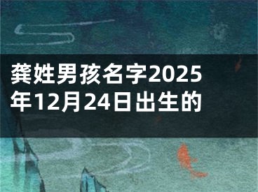龚姓男孩名字2025年12月24日出生的