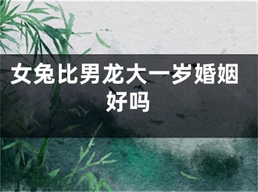 女兔比男龙大一岁婚姻好吗