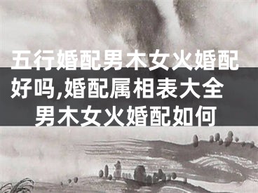 五行婚配男木女火婚配好吗,婚配属相表大全男木女火婚配如何