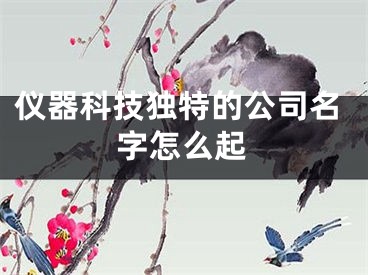 仪器科技独特的公司名字怎么起