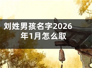 刘姓男孩名字2026年1月怎么取