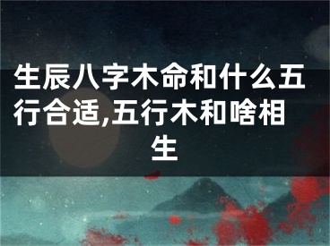 生辰八字木命和什么五行合适,五行木和啥相生