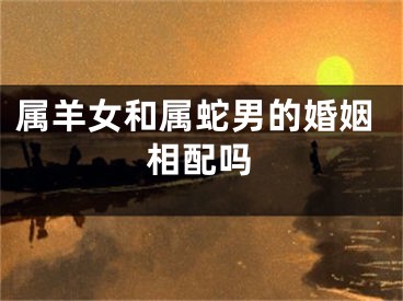 属羊女和属蛇男的婚姻相配吗