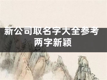 新公司取名字大全参考两字新颖