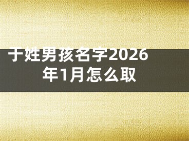 于姓男孩名字2026年1月怎么取