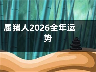 属猪人2026全年运势