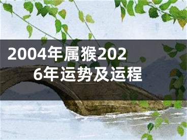 2004年属猴2026年运势及运程