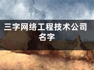三字网络工程技术公司名字