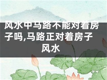 风水中马路不能对着房子吗,马路正对着房子 风水