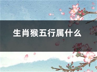 生肖猴五行属什么