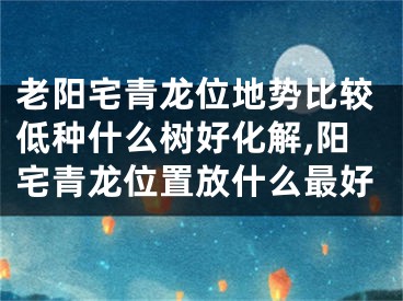 老阳宅青龙位地势比较低种什么树好化解,阳宅青龙位置放什么最好