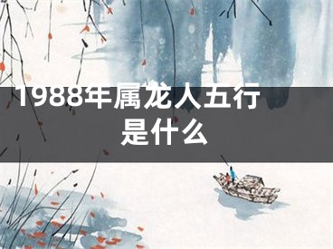 1988年属龙人五行是什么