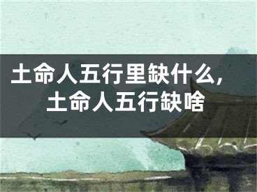 土命人五行里缺什么,土命人五行缺啥