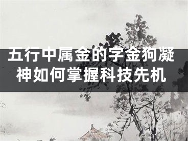 五行中属金的字金狗凝神如何掌握科技先机
