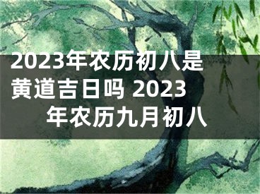 2023年农历初八是黄道吉日吗 2023年农历九月初八