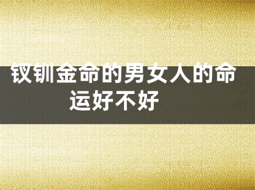钗钏金命的男女人的命运好不好 