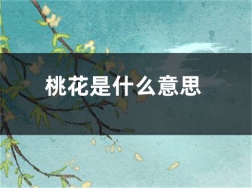 桃花是什么意思