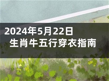 2024年5月22日生肖牛五行穿衣指南