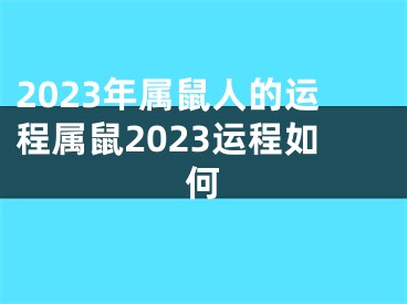 2023年属鼠人的运程属鼠2023运程如何
