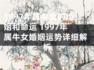 1997年属牛女的婚姻和命运 1997年属牛女婚姻运势详细解析