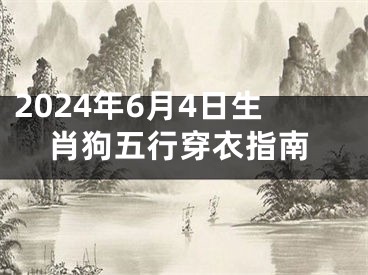 2024年6月4日生肖狗五行穿衣指南
