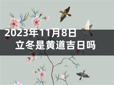 2023年11月8日立冬是黄道吉日吗