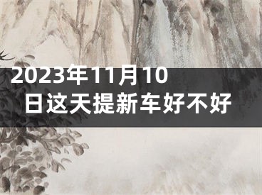 2023年11月10日这天提新车好不好