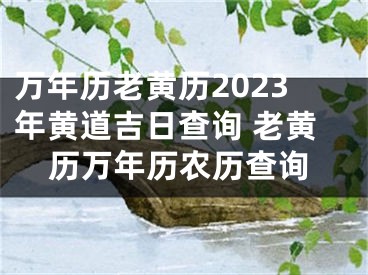万年历老黄历2023年黄道吉日查询 老黄历万年历农历查询