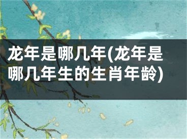 龙年是哪几年(龙年是哪几年生的生肖年龄)