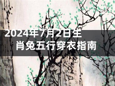 2024年7月2日生肖兔五行穿衣指南